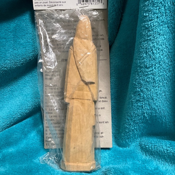 Set of 3 unpainted Wood Santa Figures NIB - Picture 6 of 11